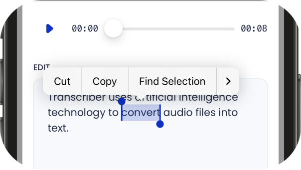 transcriber feature edit